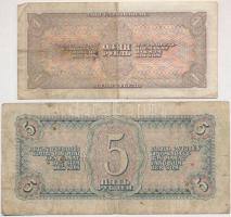 Szovjetunió 1938. 1R + 5R T:III,III-
Soviet Union 1938. 1 Ruble + 5 Rubles C:F,VG