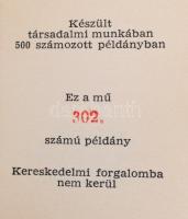 Bródy László: Vitéz László alkonya. Bp., 1975. Magyar Pátira. Sorszámozott, dedikált minikönyv, műbő...