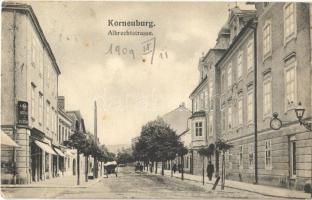 1909 Korneuburg, Albrechtstrasse / street, notary (EK)