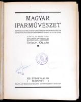 1913 Magyar Iparművészet c. lap teljes évfolyama. Egészvászon kötésben.