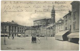 Piran, Pirano; Piazza Tartini / square, shops