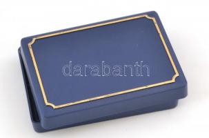 Bizsu fülbevalópár orientális díszítéssel, dobozban