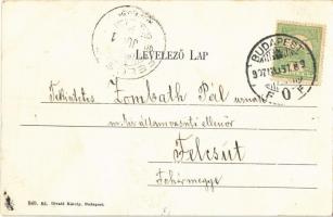 1907 Budapest I. Halászbástyához vezető feljárat. Divald Károly 849. sz