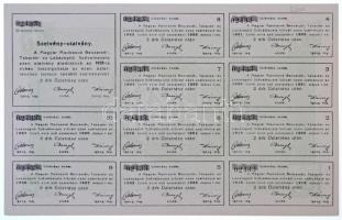 Budapest 1918. "Magyar Munkások Beszerző, Takarék és Lakásépítő Szövetkezete" 2db 50K-ás, ...