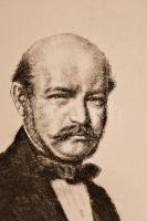 Boldizsár István (1897-1984): Semmelweis. Rézkarc, papír, jelzett,  45×33 cm