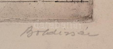 Boldizsár István (1897-1984): Semmelweis. Rézkarc, papír, jelzett,  45×33 cm