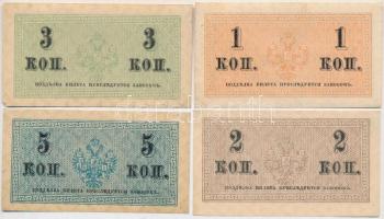 Orosz Birodalom 1915. 1k + 2k + 3k + 5k T:II,III
Russian Empire 1915. 1 Kopek + 2 Kopeks + 3 Kopeks...