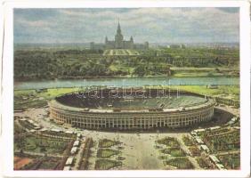 1962 Moscow, Moskau, Moscou; V. I. Lenin Central Stadium in Luzhniki (14,8 cm x 10,4 cm) (EK)