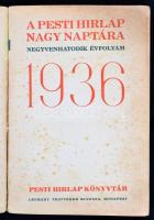 1930-41 Az Est hármaskönyve 1930., A Pesti Hírlap naptára 1936., Vasárnapi könyv 1941
