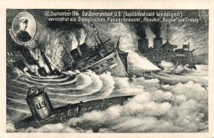 U 9 sinking 3 ships (EK)