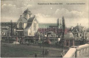 1910 Bruxelles, Brussels; Les jardins hollandais, Exposition / Dutch Garden (Rb)