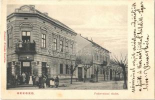 1910 Szeged, Fodor utca, Brunner Kálmán üzlete és saját kiadása
