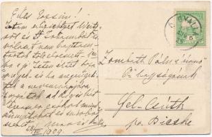 1909 Ógyalla, Ó-Gyalla, Stara Dala, Hurbanovo; Asztalos kastély. Salczer Mór kiadása / castle (EK)