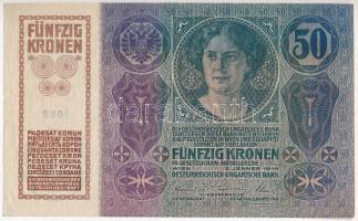 1914. 50K hajtatlan, de gyűrődés a bal alsó saroknál és sarokhajtások, ebben a tartásban ritka! T:I-...