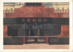 Moscow, Moskau, Moscou; Lenins Mausoleum on the Red Square (14,7 cm x 10,4 cm) (EK)