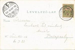 1904 Feketehegyfürdő, Feketehegy, Cernohorské kúpele (Merény, Vondrisel, Nálepkovo); Alsó sétány, ny...