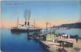 Trieste, Molo S. Carlo / steamship (EK)