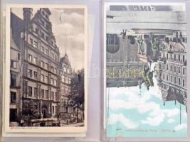 Danzig / Gdansk több mint 100 régi és 35 modern képeslap 2 albumban. Tartalmas gyűjtemény. / More th...
