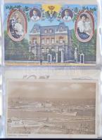 Danzig / Gdansk több mint 100 régi és 35 modern képeslap 2 albumban. Tartalmas gyűjtemény. / More th...