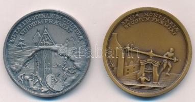 1949. "Nehézipari Műszaki Egyetem Bányamérnöki Kar 1735" ezüstpatinázott Br emlékérem (45m...