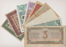 9db-os vegyes külföldi bankjegy tétel, közte Amerikai Egyesült Államok, Jugoszlávia, Kína, Olaszorsz...