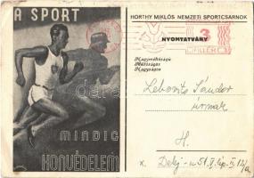 A sport mindig honvédelem; Horthy Miklós Nemzeti Sportcsarnopk / Hungarian army sport propaganda s: Komoróczy (EK)