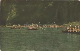 Pieniny, Dunajec / rafting - modern postcard (EK)