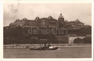 1933 Budapest I. Királyi vár, gőzhajó