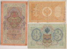 Orosz Birodalom 1903-1909. (1898) 1R Szign.: Timashev + 1912-1917. (1905) 3R + (1909) 5R + 10R + 25R...