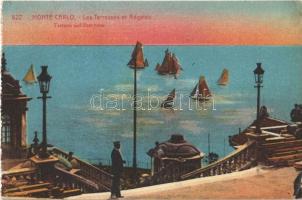 1958 Monte-Carlo, Les Terrasses et Régates / terrace, sailboats