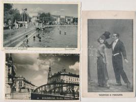 51 db főleg RÉGI képeslap: többnyire történelmi magyar városok, kevés motívum / 51 mostly pre-1945 p...