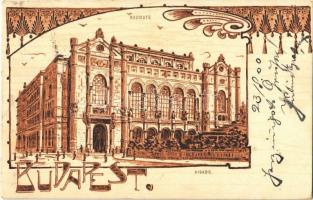 1900 Budapest V. Fővárosi vigadó. Art Nouveau, litho