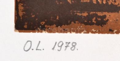 Ország Lili (1926-1978): Ikonfal. Szitanyomat (271/300), papír, jelzett (O.L. 1978), hagyatéki bélye...