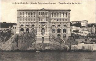 Monaco, Musée Océanographique, Facade, cote de la Mer / Oceanographic Museum