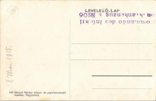 1915 Nagykároly, Carei; Gróf Károlyi kastély. Sámuel Sándor kiadása / castle + "Kommando des In...
