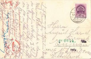 Apatin, Hotel Schäffer szálloda / hotel  + "1941 Oberkommando der Wehrmacht geprüft" cance...