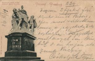 1898 Pozsony monument of Maria Theresa