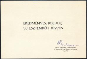 Vertel József (1922-1993): Dömös 1980. Rézkarc, papír, jelzett, 5×12,5 cm