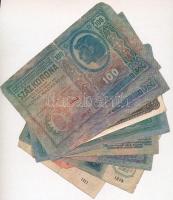 1912-1920. 8db-os vegyes magyar korona bankjegy tétel T:III,III-
