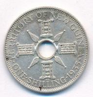 Új-Guinea 1935. 1Sh Ag T:1-,2  New Guinea 1935. 1 Shilling Ag C:AU,XF Krause KM#5