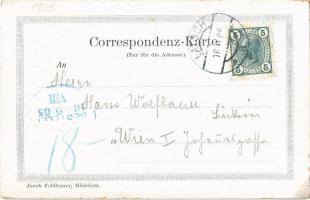 1905 Laces, Latsch (Südtirol), general view, guest house, inn. Art Nouveau (EK)