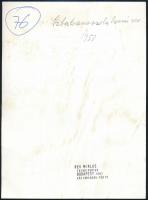 1951 Rév Miklós (1906-1998): Sztahanovista kőműves, pecséttel jelzett, feliratozott fotó, felületén ...