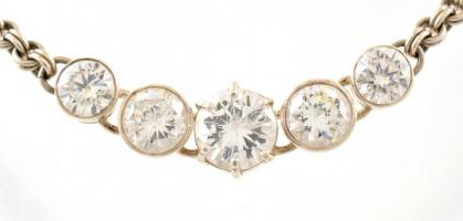 Kristály-ezüst nyaklánc 27,9 g, 35 cm