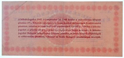Budapest 1945. 100P "Élelmezési Kölcsönjegy" T:III