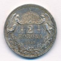 1913KB 2K Ag "Ferenc József" T:2 ph., patina Adamo K6