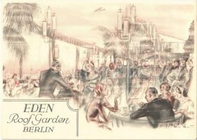 Berlin, Eden Hotel, Roof Garden, advertisement card (14,8 cm x 10,5 cm)