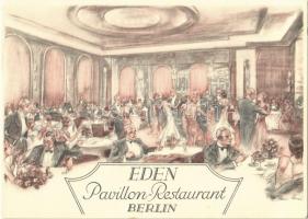 Berlin, Eden Hotel, Pavillon-Restaurant, interior, advertisement card (14,8 cm x 10,5 cm)