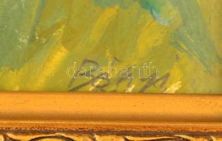 Bényi László (1909-2004): Budai táj. Olaj, vászon, jelzett, keretben, 30x20 cm