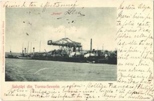 1901 Turnu Severin, Szörényvár; Portul / port