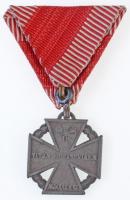 1916. "Károly-csapatkereszt" cink kitüntetés mellszalagon T:2 
Hungary 1916. "Charle...